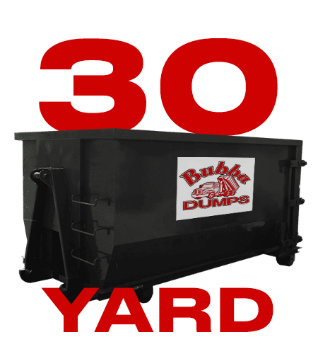 30 yard dumpster rental available for Major Residential or Commercial Remodels by Bubba Dumps in Florida & Alabama